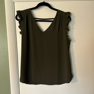 Loft, Olive large petite blouse